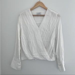 White Wrap Style & Other Stories Blouse